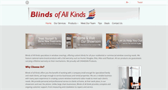 Desktop Screenshot of blindsofallkinds.ca